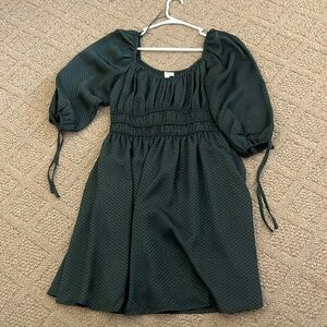 Green church dress